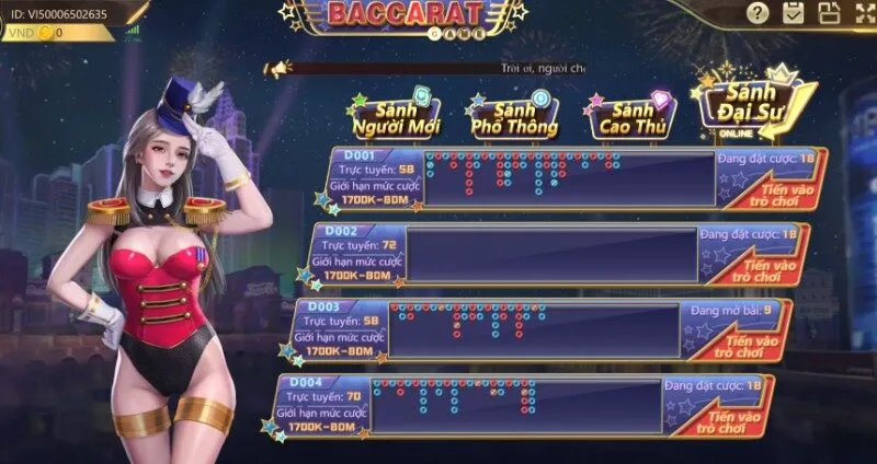 Game bài Baccarat 78win