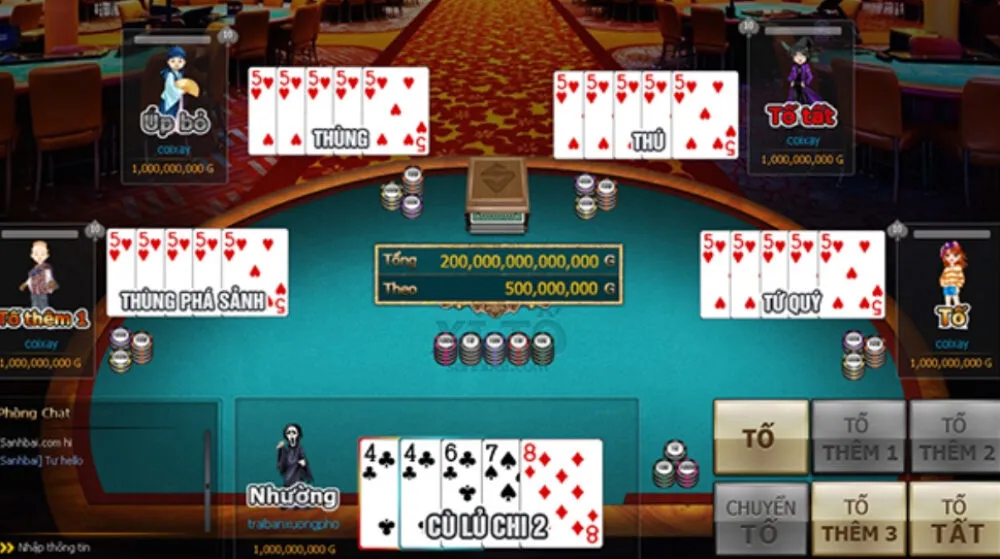 Để thắng nhanh trong xì tố, cần sự bản lĩnh và quyết đoán