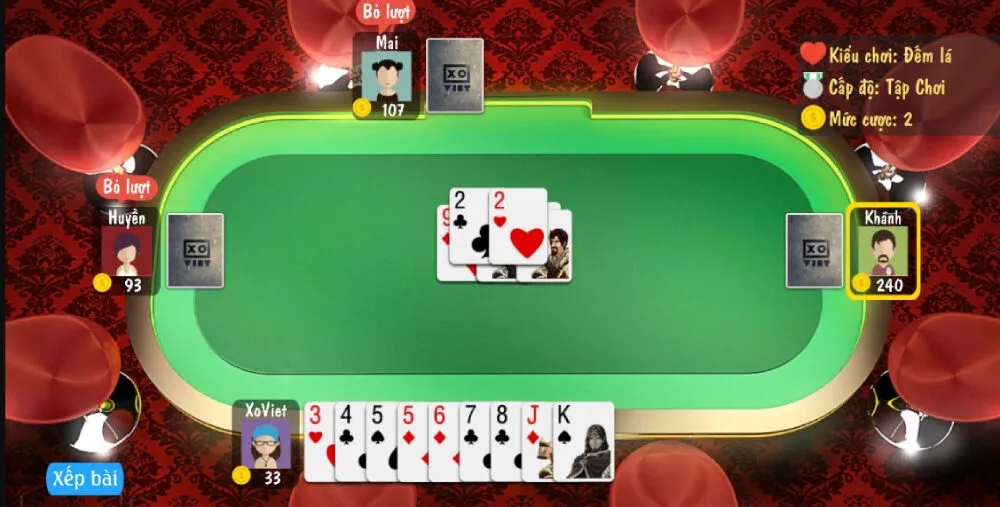 Tiến lên miền nam là trò chơi phổ biến tại mọi sòng cược online