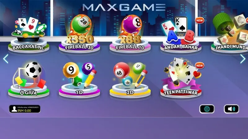 Sảnh MaxGame sở hữu xổ số kết hợp minigame