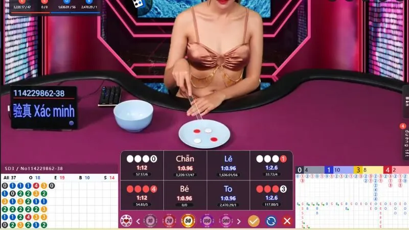 Theo dõi bảng kết quả để đặt cược xóc đĩa online