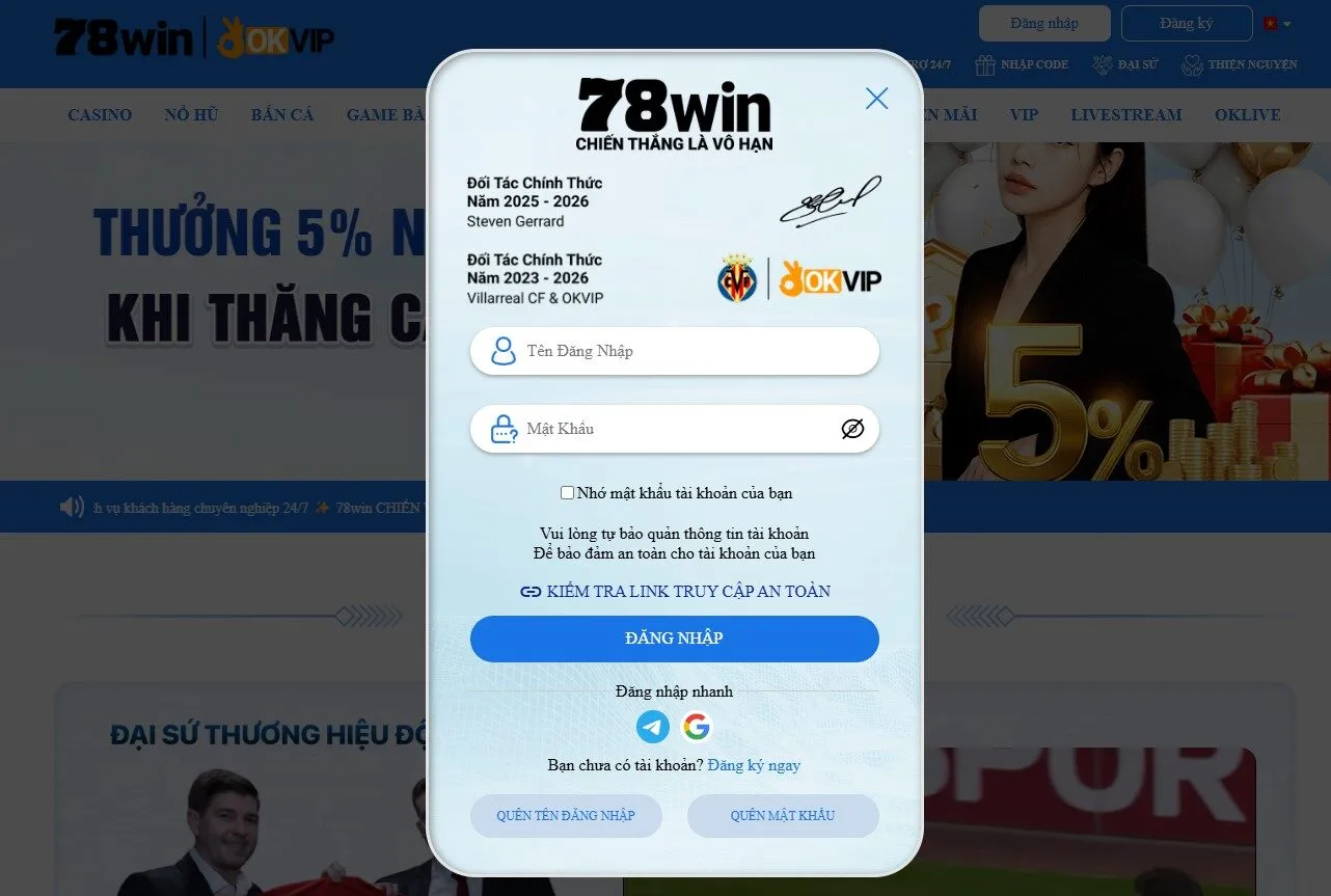 Đăng nhập 78Win